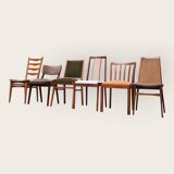 Zes Mid Century stoelen