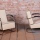 Bauhaus Leather FN21 Armchairs from Mücke-Melder, Czech, 1930s, Set of 2
