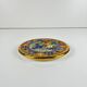 Decorative plate Artecer in ceramic, cuerda seca, Seville, 1980s-90s