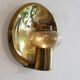 Applique, bougeoir en laiton 1970