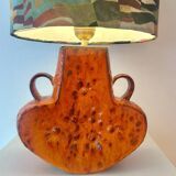 Wireless table lamp – a unique upcycled piece from the 1970s in ceramic.