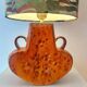 Wireless table lamp – a unique upcycled piece from the 1970s in ceramic.