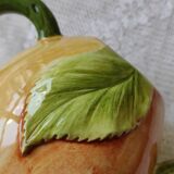 Apricot slip teapot