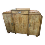 Art Deco sideboard in wood and marble