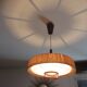 Suspension made of sisal and teak around 1960.