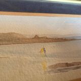 Watercolor signed Janick Laguitton – numbered 10/95 – Seascape