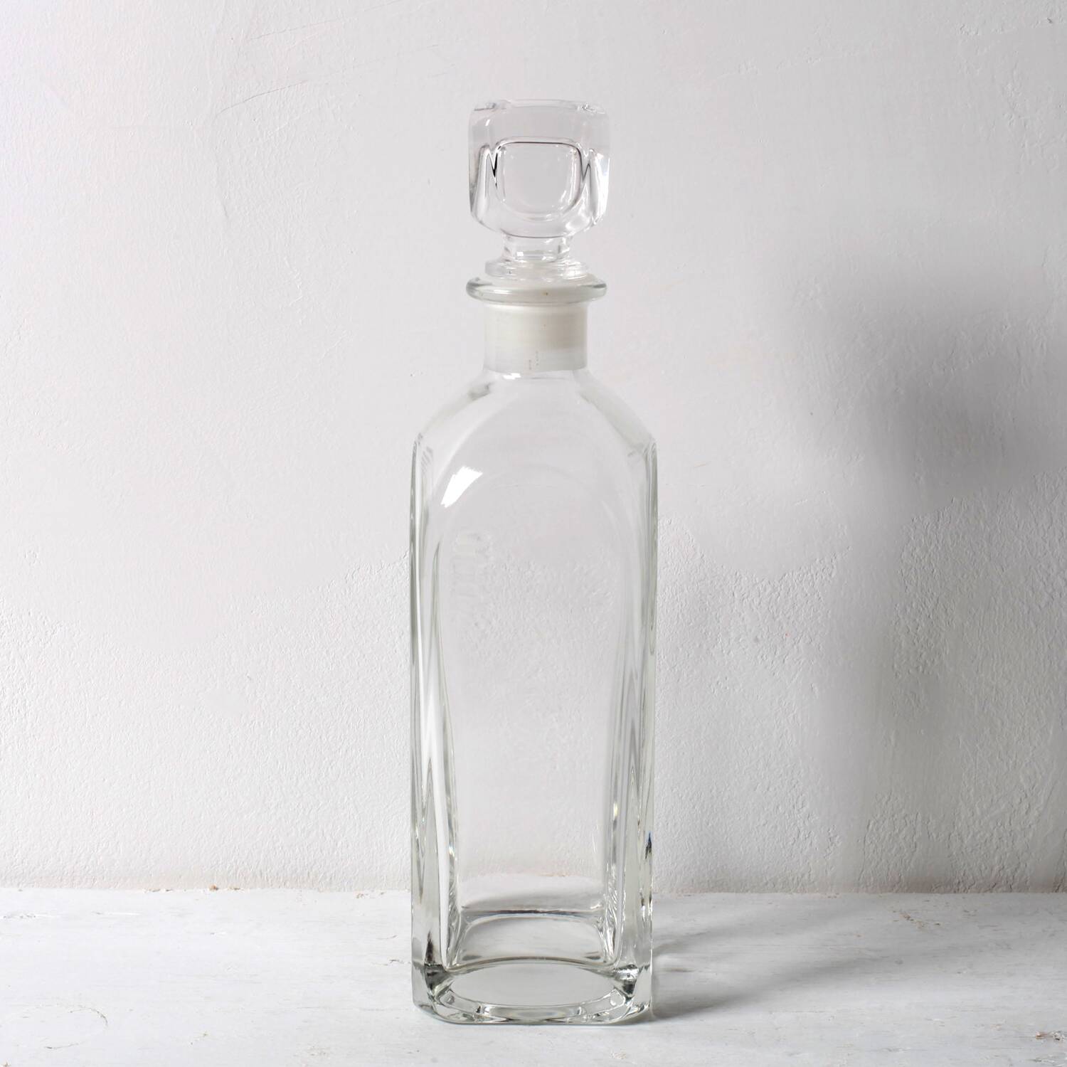 Mid-Century Luigi Bormioli Crystal Whiskey Decanter with Stopper