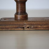 Turned wooden coat holder