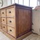 XXL solid oak counter sideboard