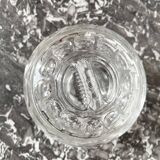 Art Deco molded glass sugar bowl