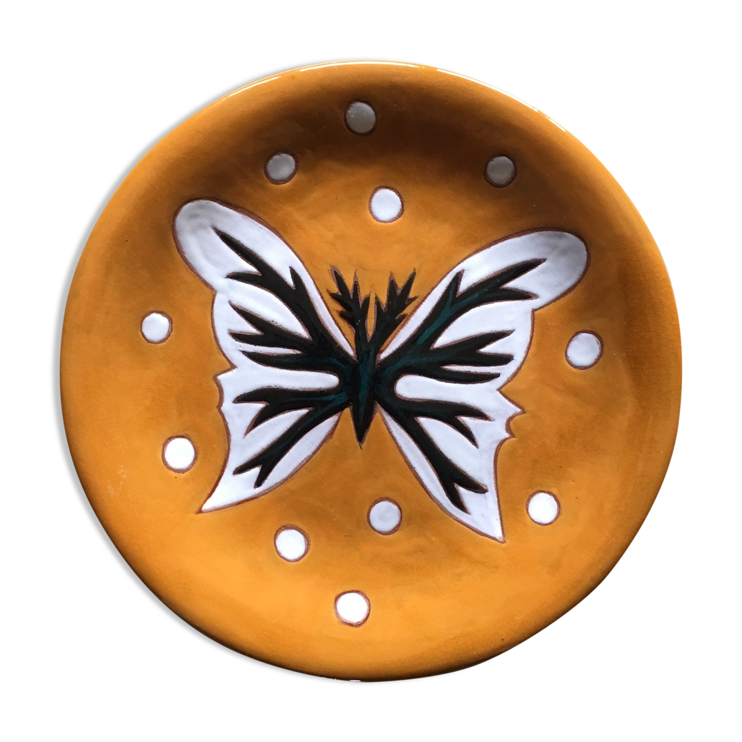 Assiette papillon Jean Picart Ledoux