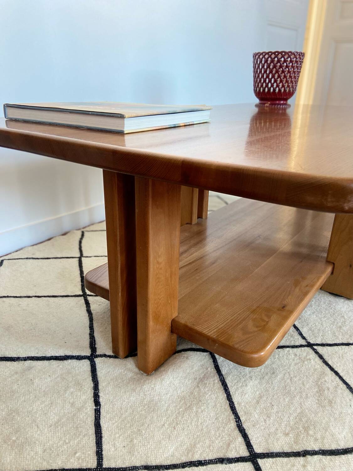 Vintage solid elm table