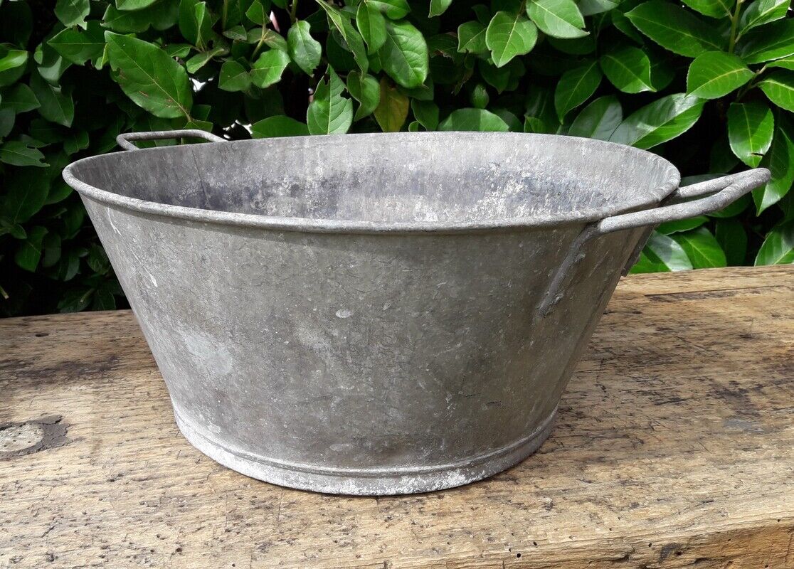 Washing basin diam41cm in zinc garden