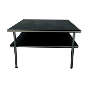 Table basse carrée métal gris Kron