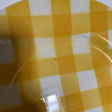 Yellow Scottish pattern plate from the Digoin manufacture