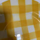 Yellow Scottish pattern plate from the Digoin manufacture
