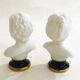 Pair of busts in biscuits