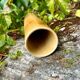 Vintage 70s ceramic tube vase
