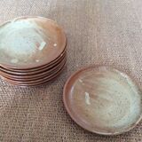 9 stoneware flat plates