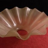 Abat jour plissé en verre dépoli