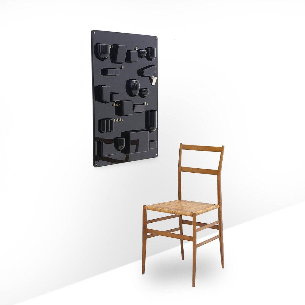 Wall organiser plateau Uten.Silo black by Dorothee Maurer Becker for Design M, 1960s