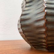 Vintage German brutalist ceramic gourd vase by Heinrich Fuchs for Luisenburg, 1970s.