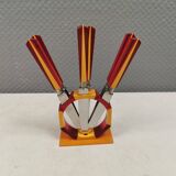 Fruit knife set, Art Deco. Sollingen Germany 1920-40s