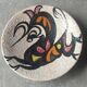 Mural Plate "Fighting Bull" ceramic Pop Art Style (Sanguino)