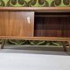Lowboard enfilade with sliding doors, 1970s vintage.
