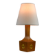 Lampe de table, teck et laiton, années 1960, Suède