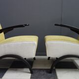 Paire de fauteuils de Jindrich Halabala