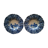 Pair of old Delf wall plates