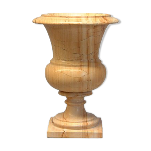 Vase médicis en marbre - teck