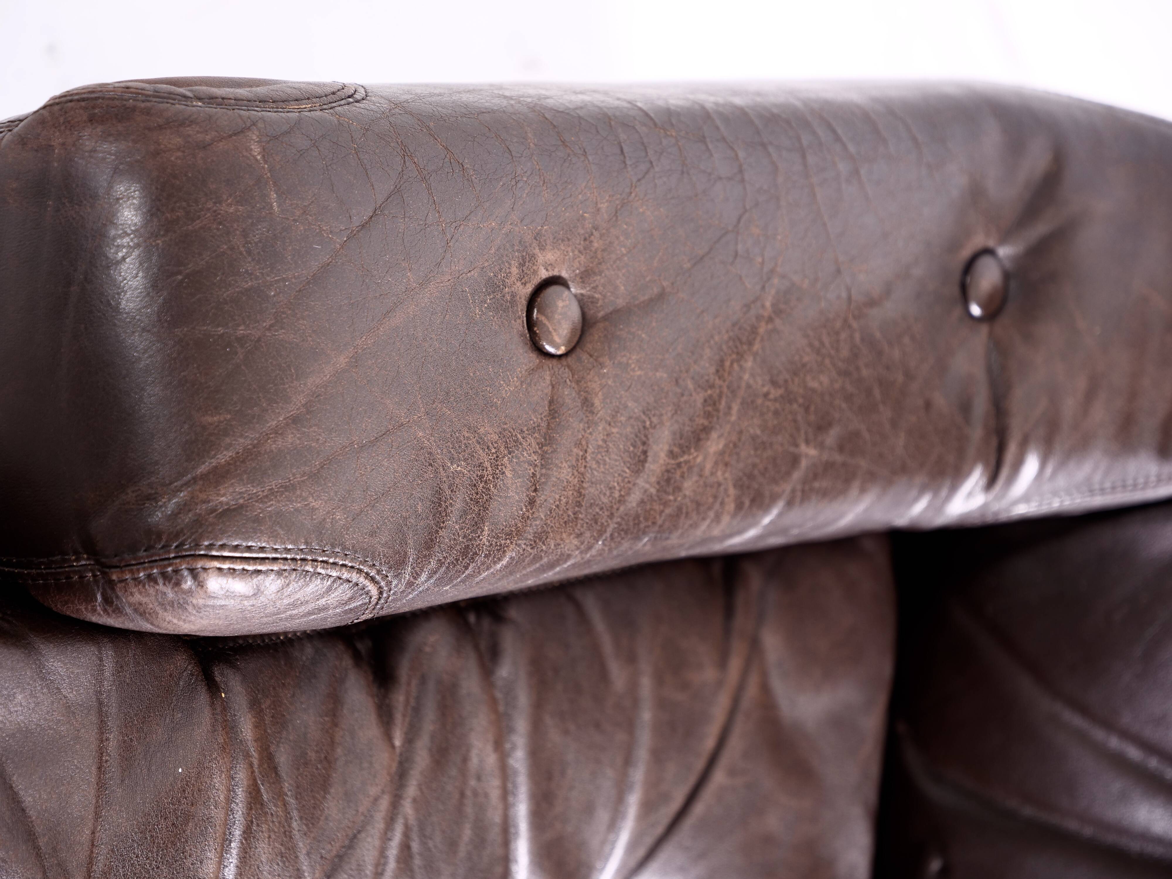 Modular leather sofa by michel cadestin for airborne