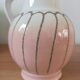 Vintage enamelled ceramic jug - Strelha GDR