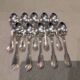 10 silver-plated coffee spoons, Christofle Vendome, 13.6 cm