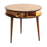 Round table side tripod compass feet