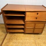 Mid-Century Retro Vintage Teak Record & Music Cabinet by Parker Knoll 1970