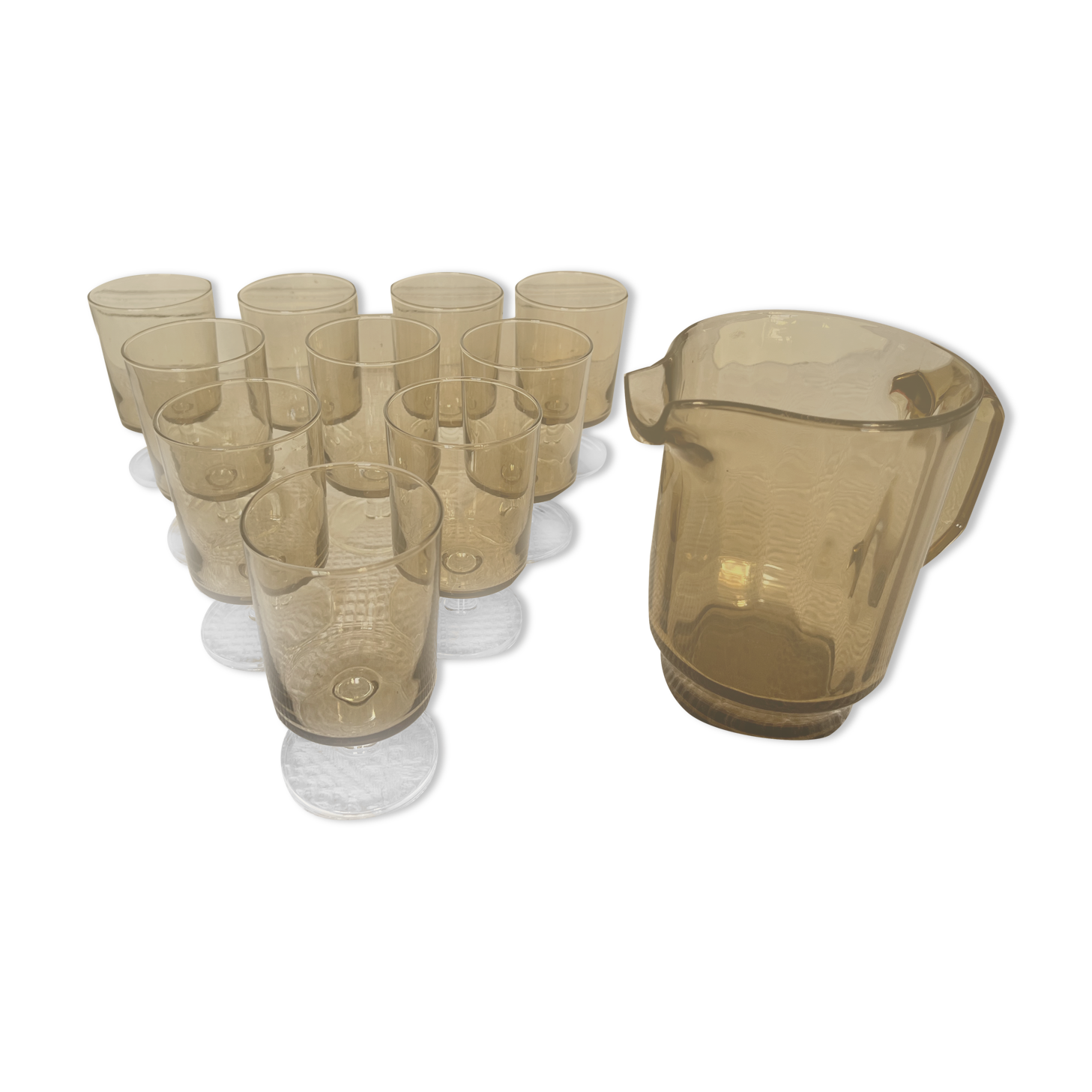 Luminarc glasses set and matching pitcher