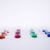 Set of dessert bowls, Italian design, 1970s, made in Italy