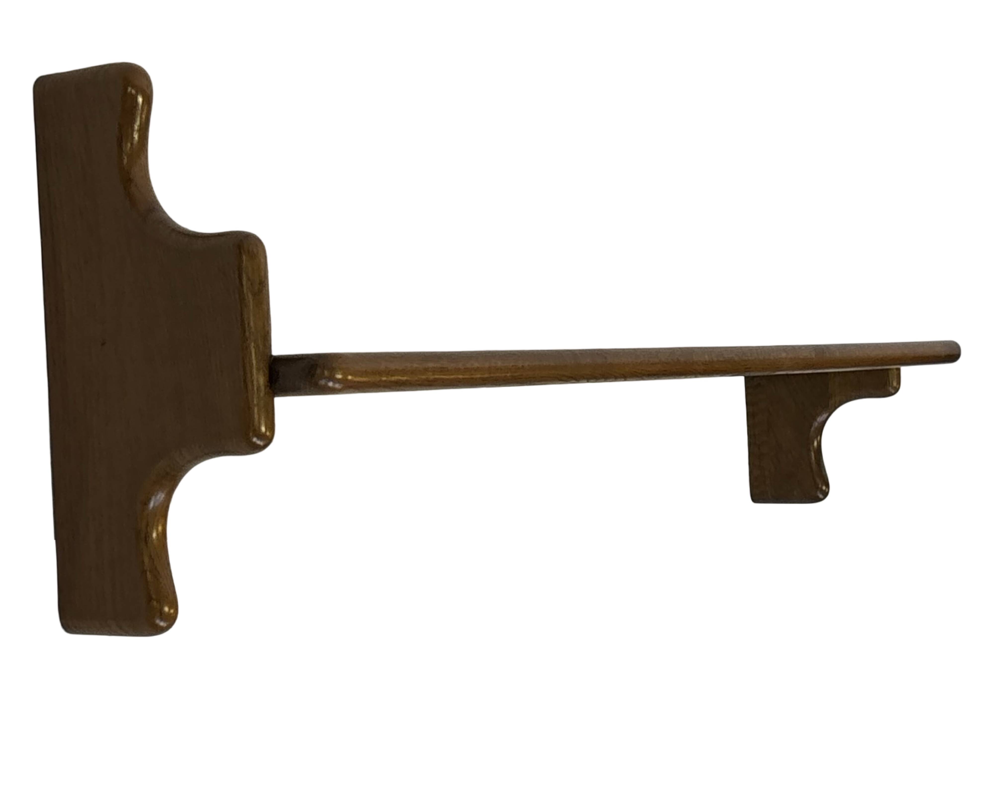 Ensemble vintage de 3 étagères murales en chêne, style minimaliste