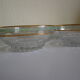 Lot of 8 old dessert cups with granite contour and gilded edges - vintage - 60s