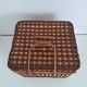 Vintage wicker suitcase