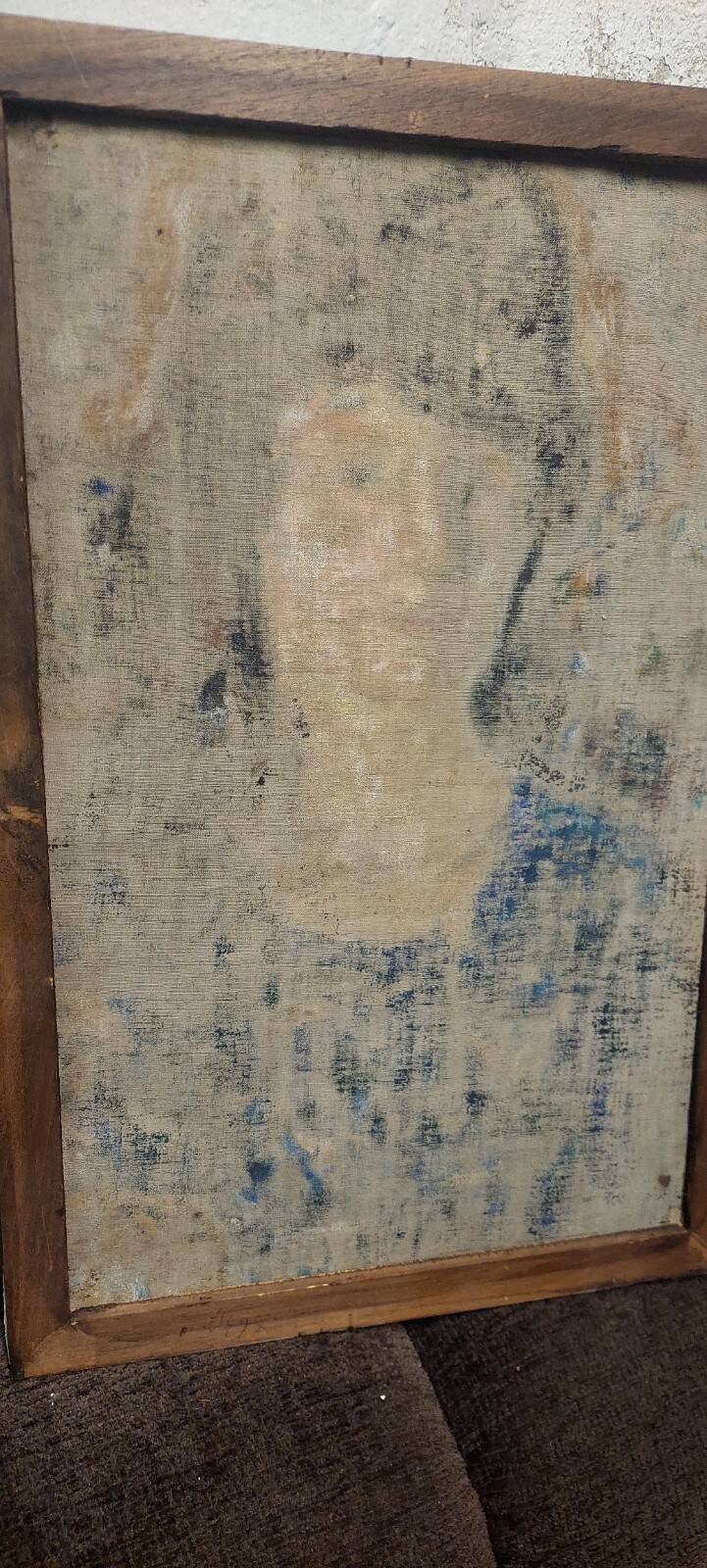 Painting on canvas, portrait of a woman, signed and dated 1926