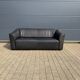 De Sede Ds47 3 places en cuir de buffle NECK 5 mm cuir noir