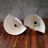 Half moon appliques in lase metal