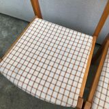 Wooden chair and fabric