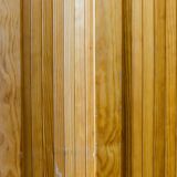 Screen in articulated slats in solid pitchpin wood - France - Circa 1980