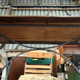 Bistro table stone font worker