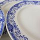 6 flat plates from the Boch Frères La Louvière porcelain model Dina